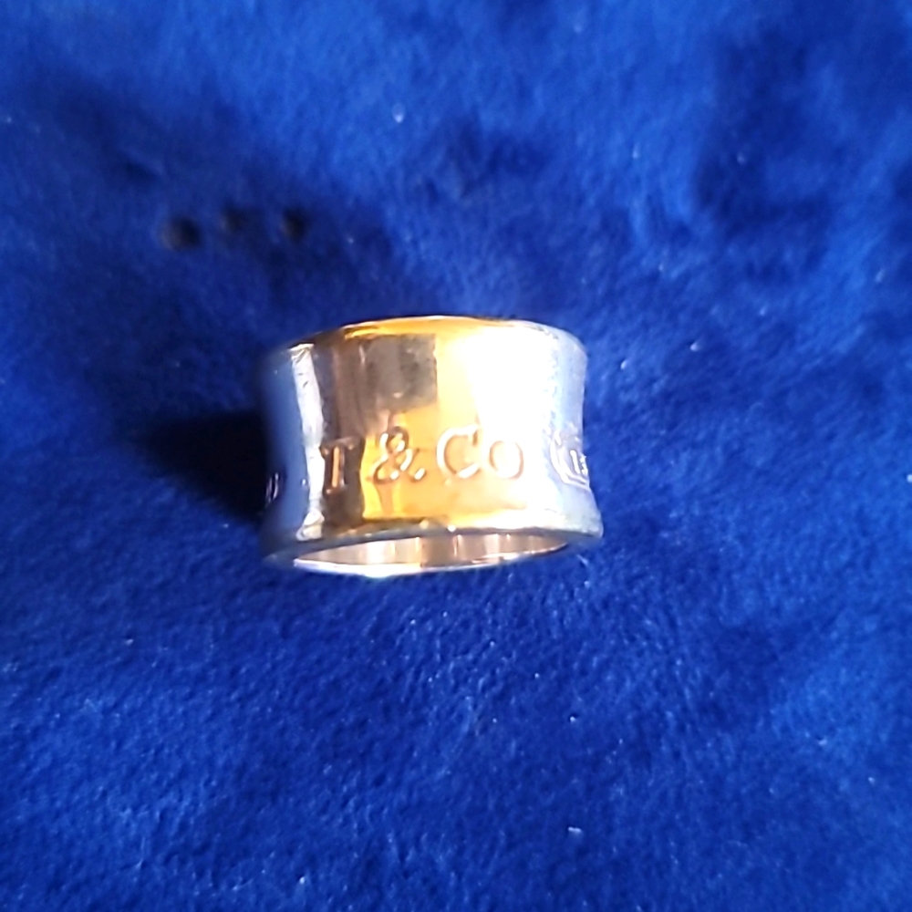 Tiffany & Co. 1837 Signature Wide Band Ring Vintage